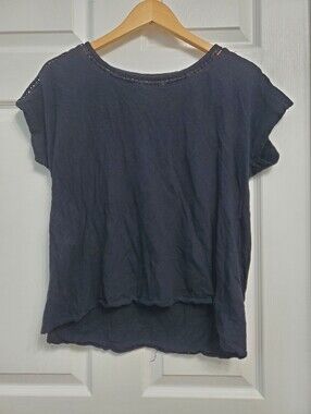 Primark Black Short Sleeve Shirt - SIZE L